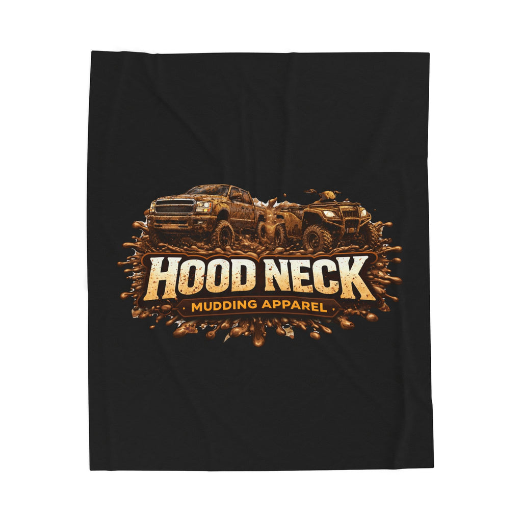 HoodNeck Plush throw by Printify