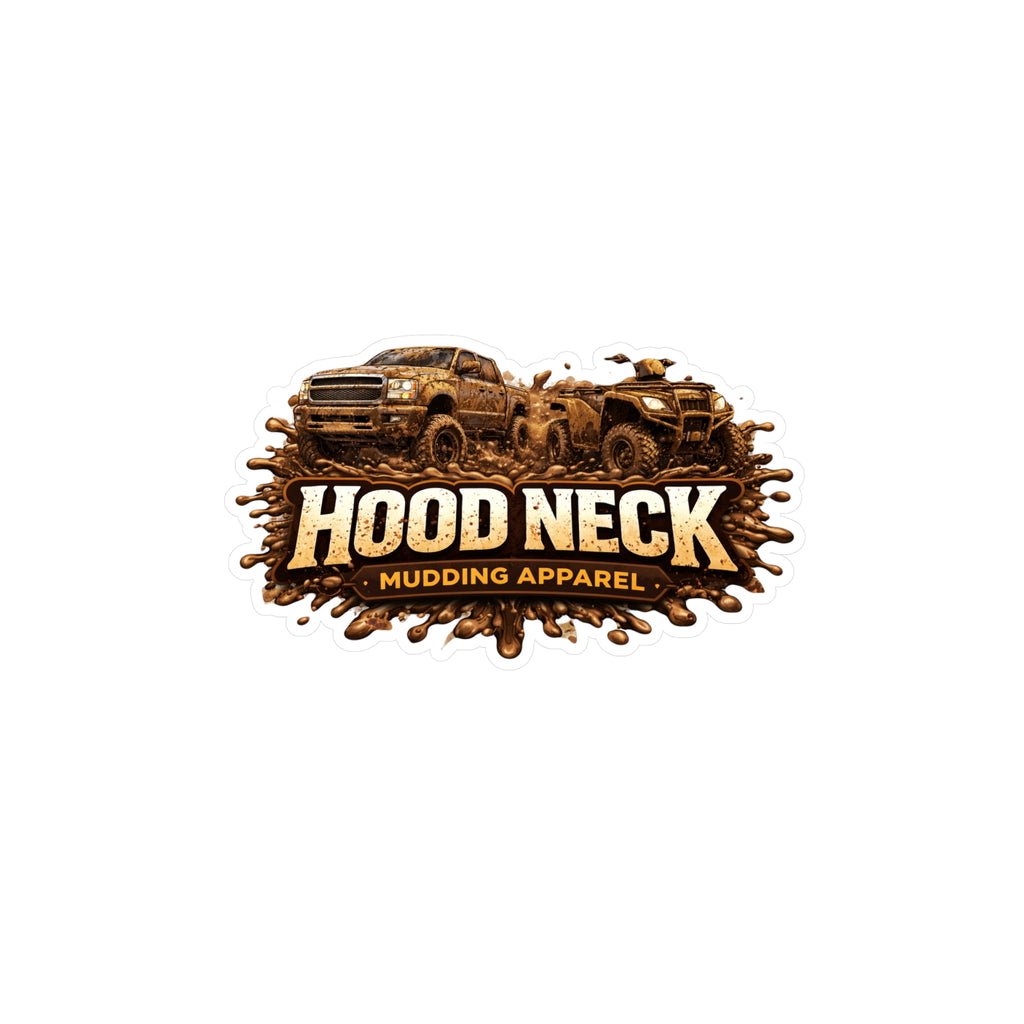 HoodNeck Kiss-Cut Vinyl Decal by Printify