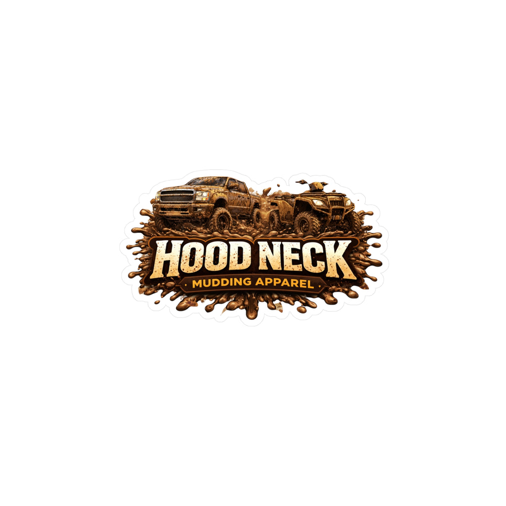 HoodNeck Kiss-Cut Vinyl Decal by Printify