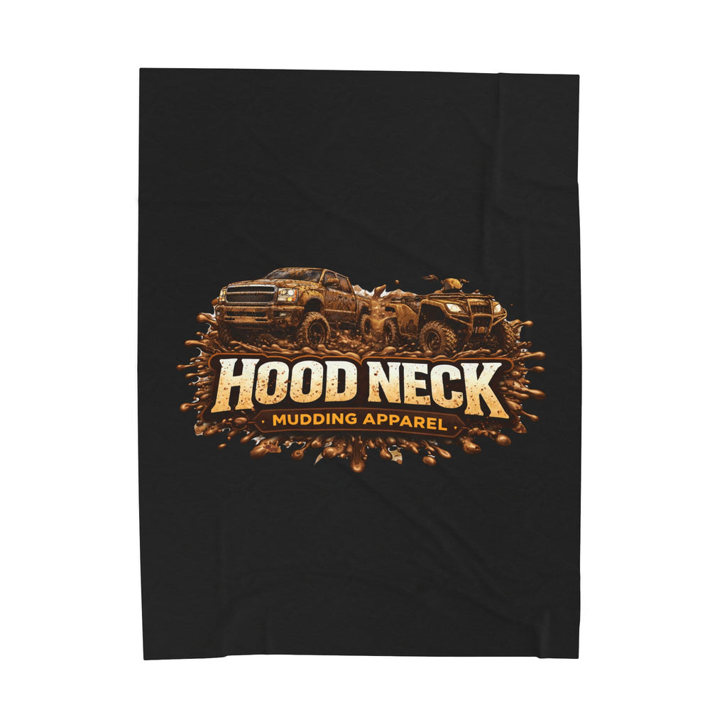 HoodNeck Plush throw by Printify