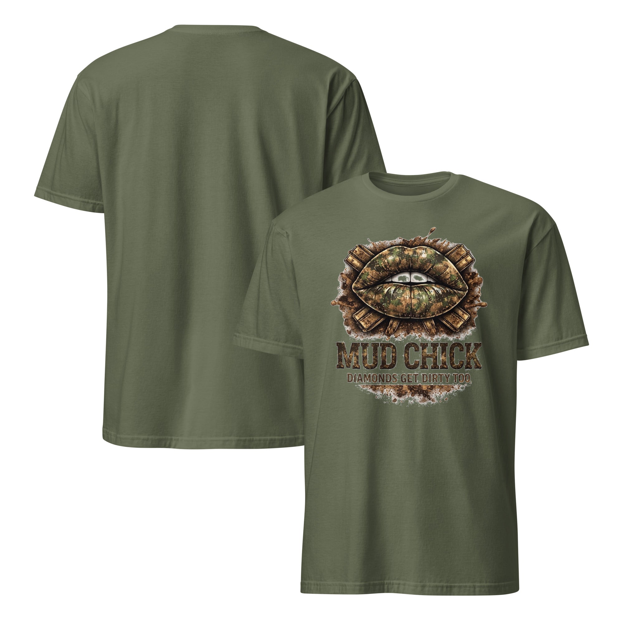 camo Mud Chick T-Shirt by HoodNeck