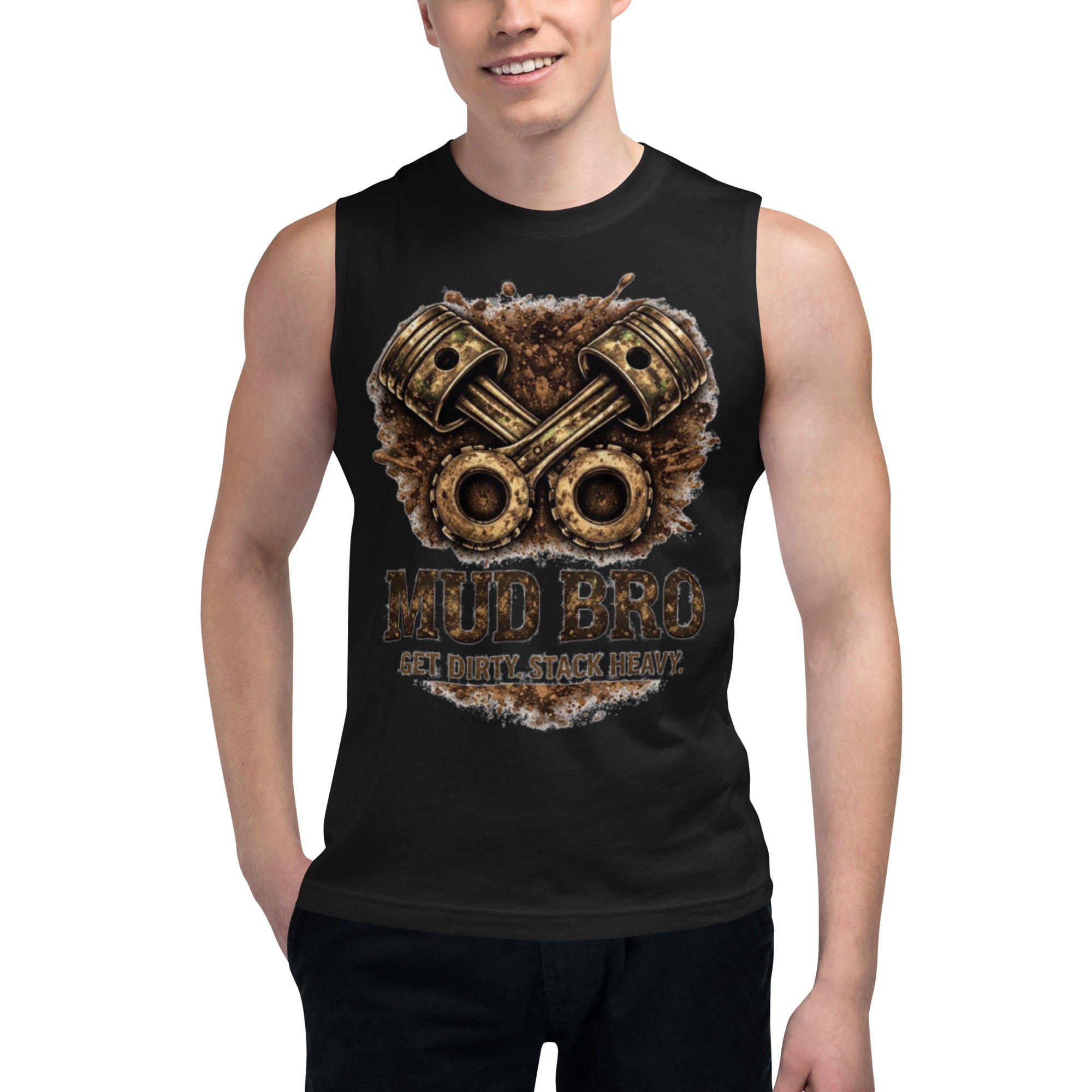 Camo mud bro Muscle Shirt by HoodNeck