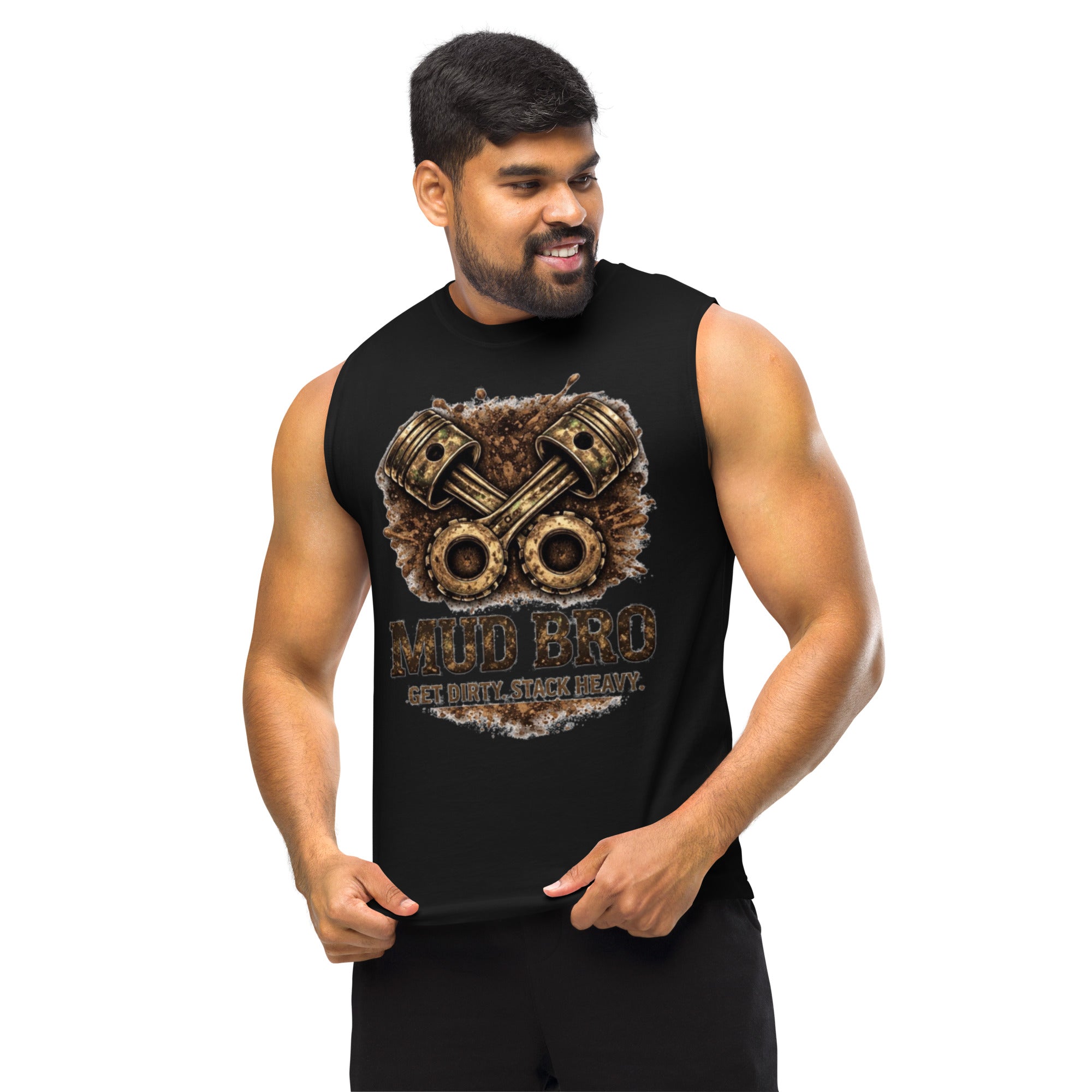 Camo mud bro Muscle Shirt by HoodNeck