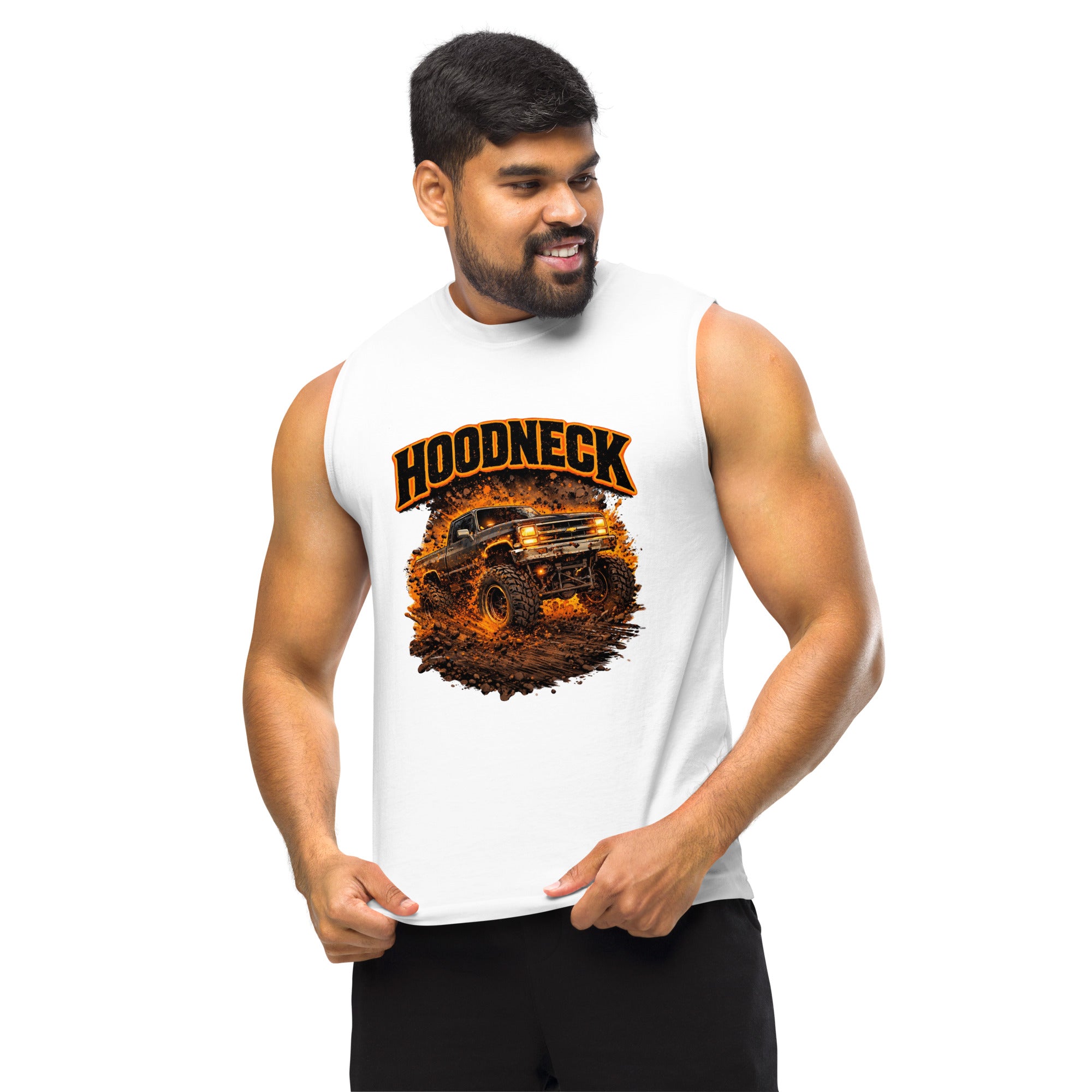 Neon HoodNeck Muscle Shirt by HoodNeck