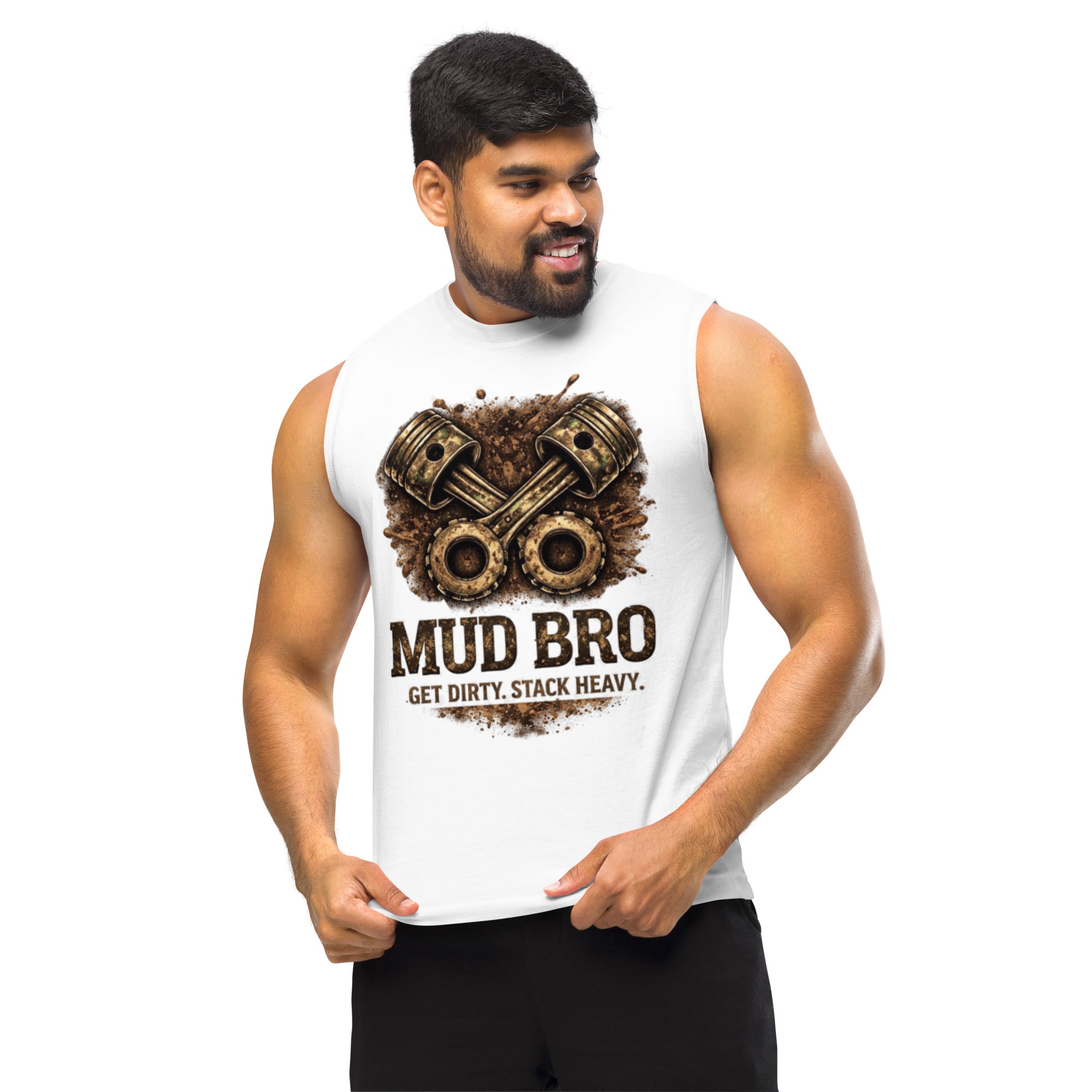 Camo mud bro Muscle Shirt by HoodNeck
