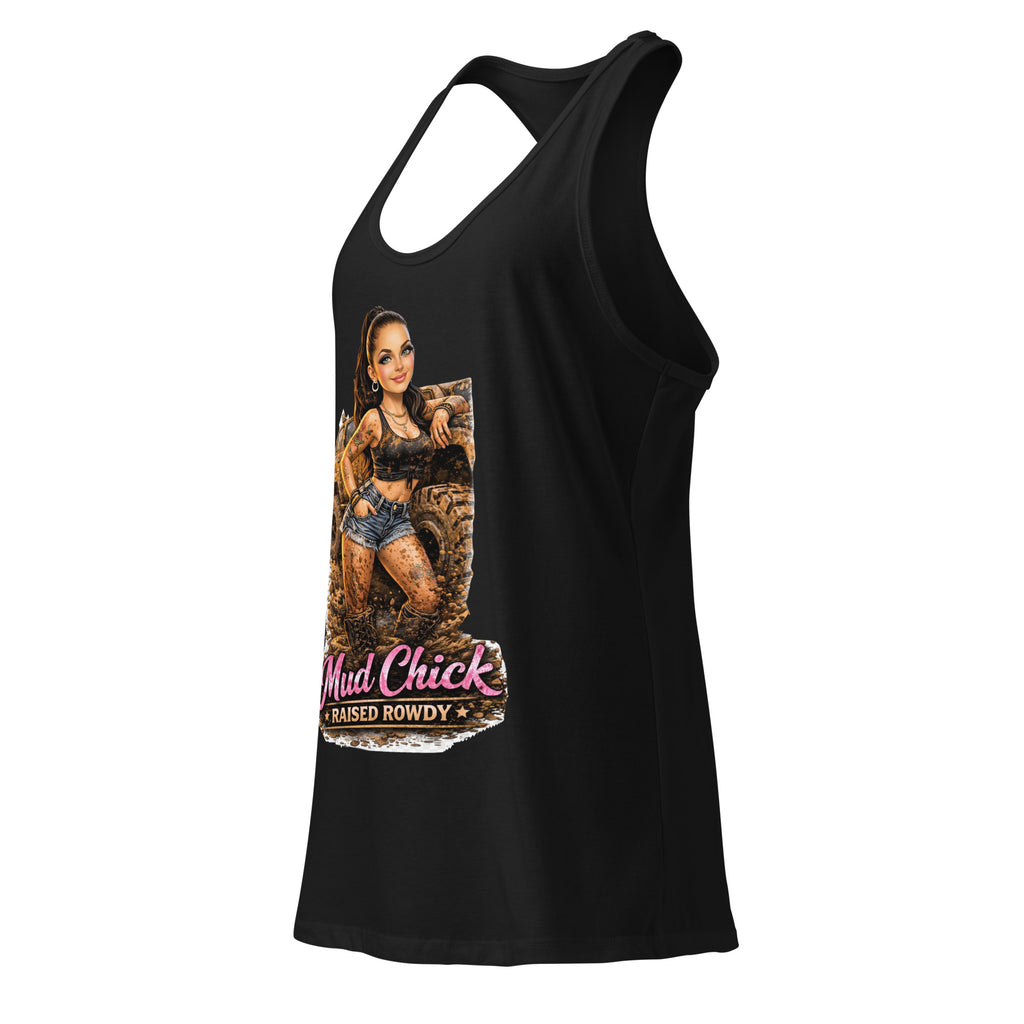 Women’s mud chick tank top by HoodNeck