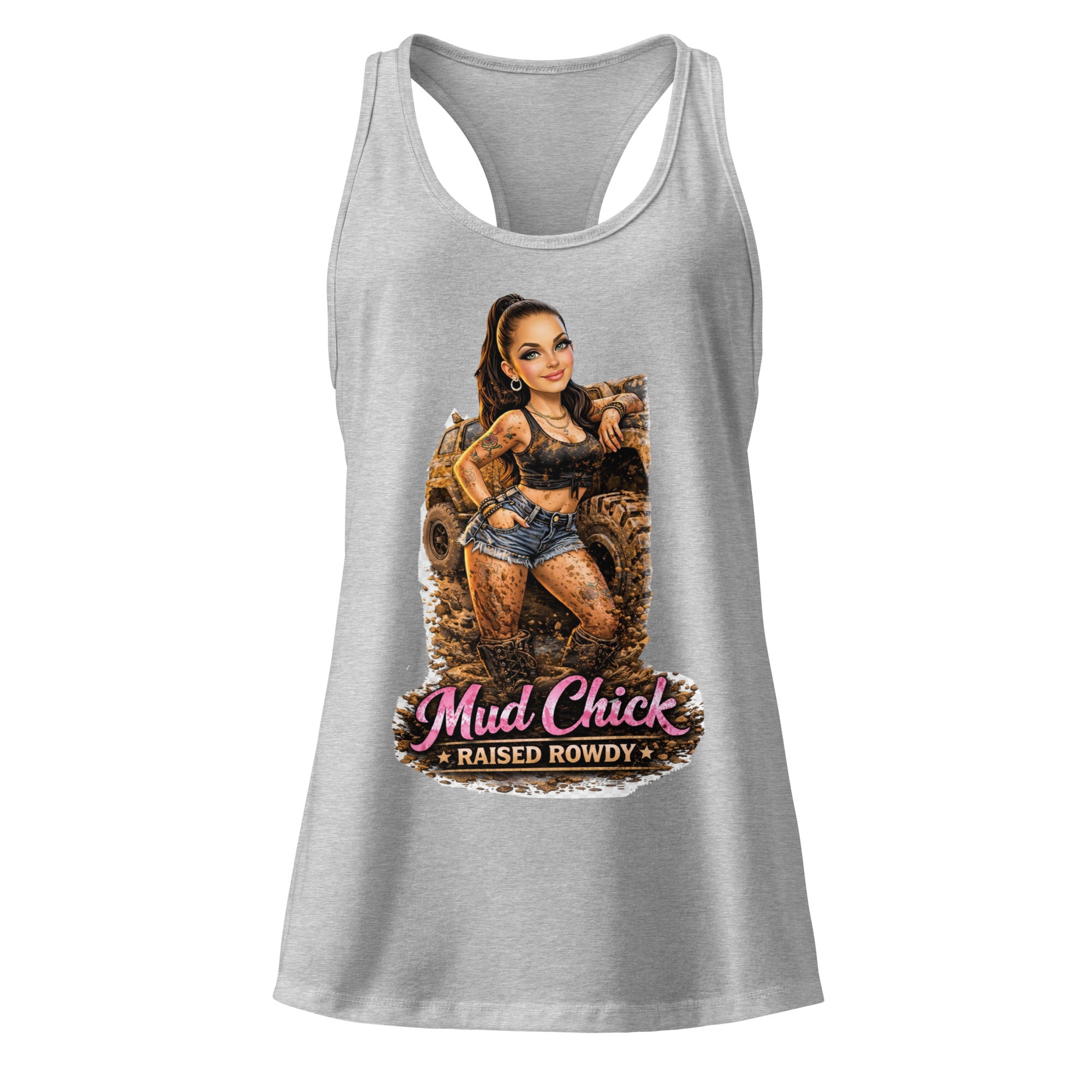 Women’s mud chick tank top by HoodNeck